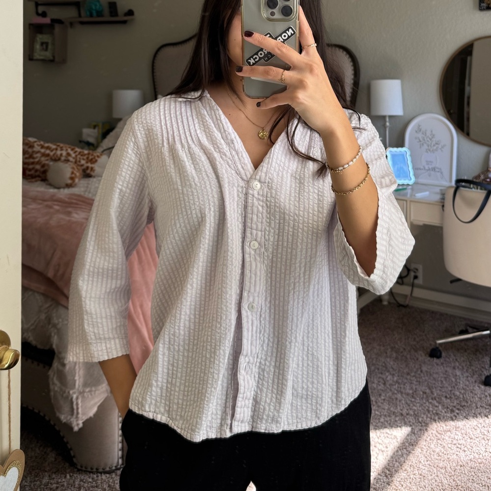 Appleseed's Striped Button Down Shirt